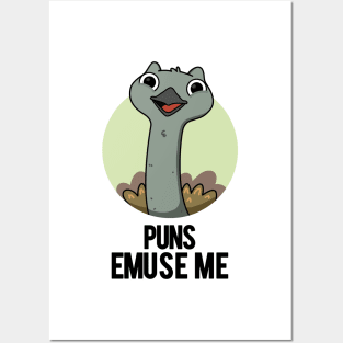 Puns Emuse Me Funny Emu Pun Posters and Art